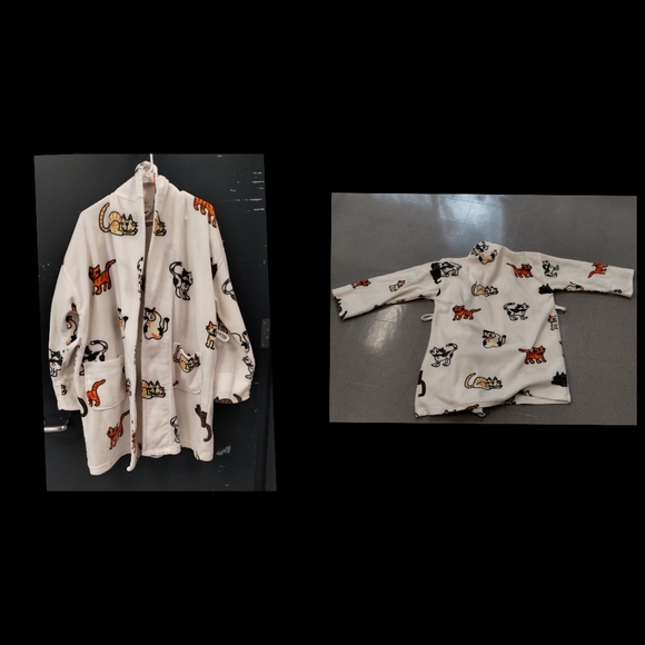 Aegean Apparel Polyester Cat White Sleepwear & Robes Women Cat Lady Granny Core - Picture 9 of 11